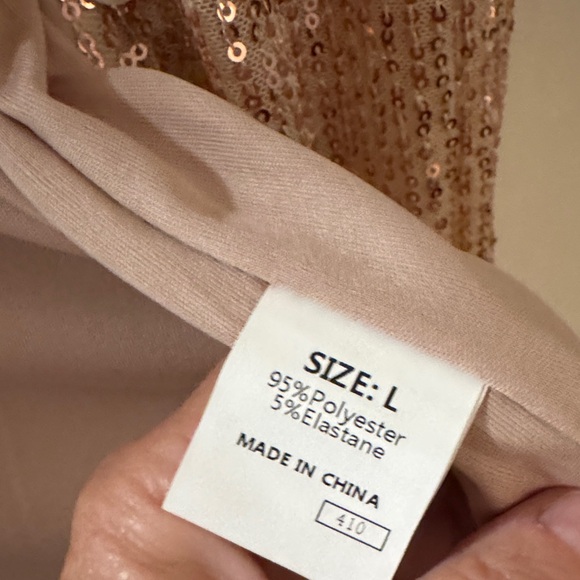 Sparkling Sequin Button-Up Shirt - Picture 4 of 6